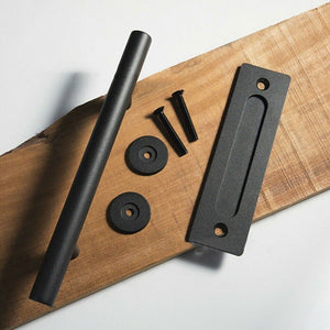 Barn Door Handle | 12" Sliding Flush Pull | Stainless Steel | Wood Gate Hardware