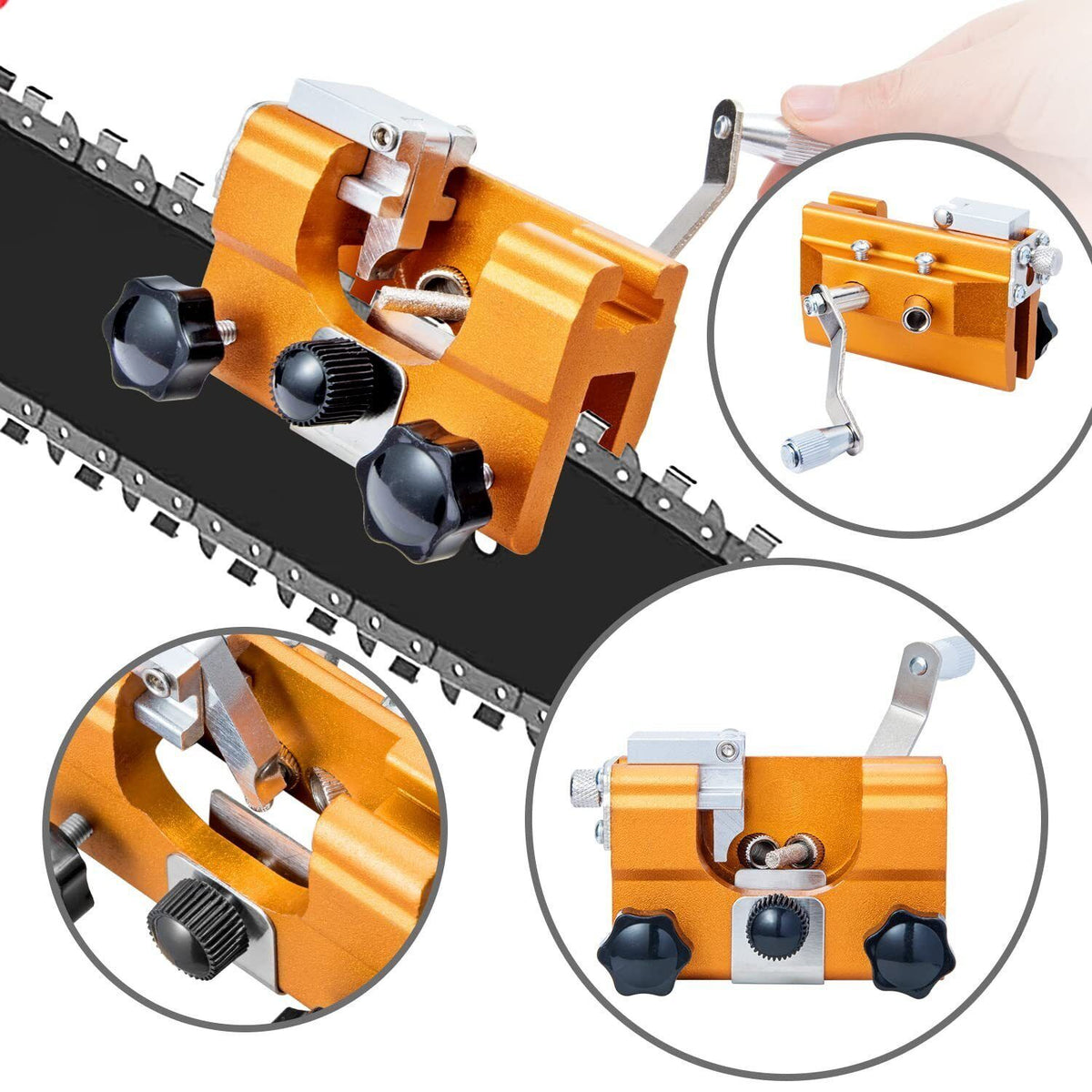 Portable Chainsaw Sharpener Jig | Easy Sharpening Tool for Chain & Electric Saws