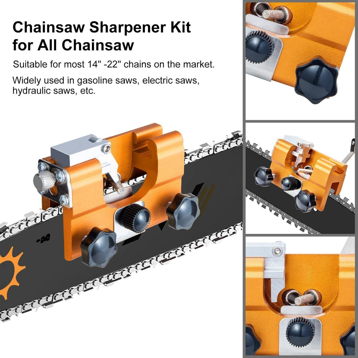 Portable Chainsaw Sharpener Jig | Easy Sharpening Tool for Chain & Electric Saws