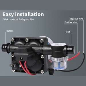 12V Caravan Water Pump | High Pressure | Self-priming | RV Camping Boat | 70PSI | 20.8L/M