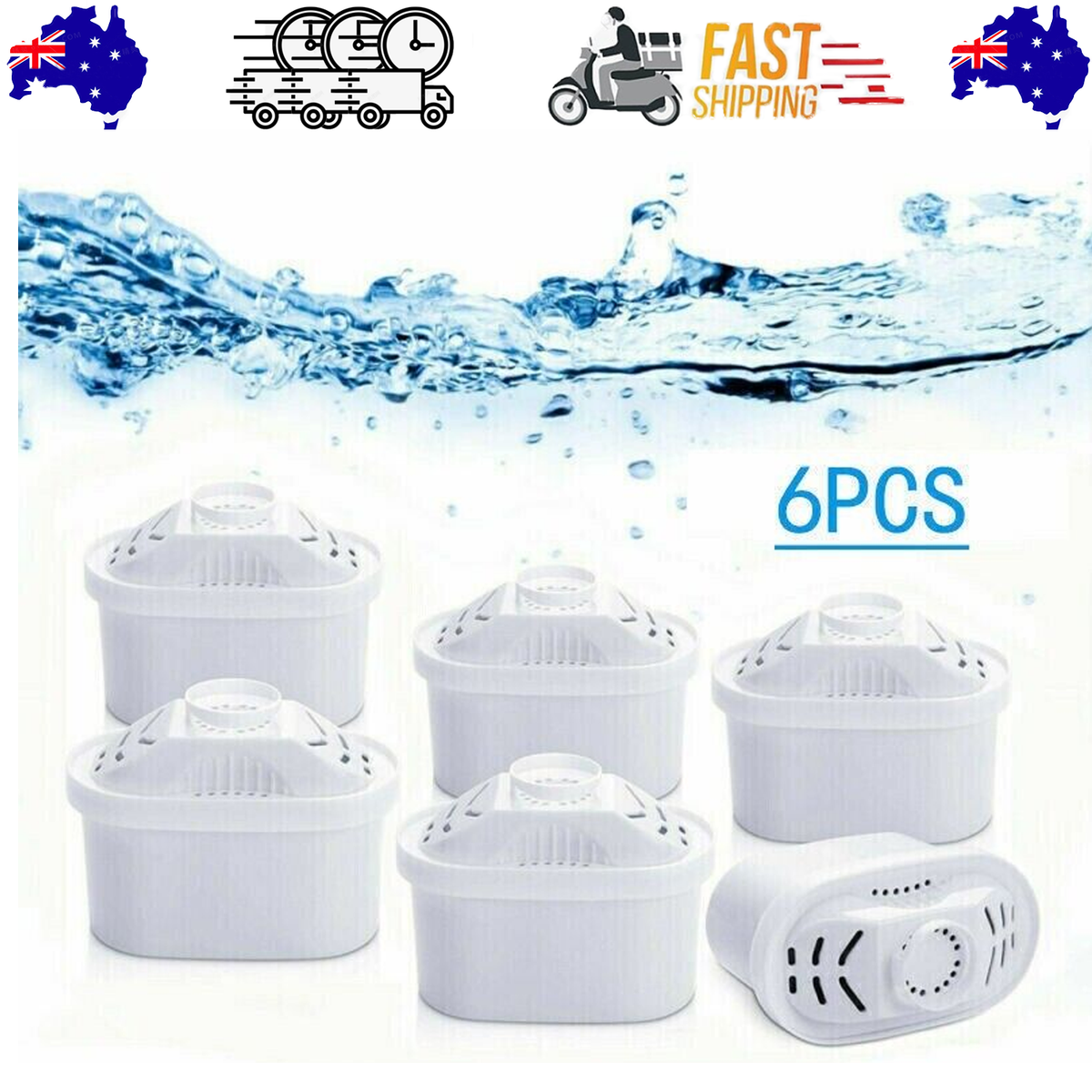 BRITA Maxtra Plus Water Filter Jug Cartridges | 6-Pack | AU Replacement | Clean & Fresh Water