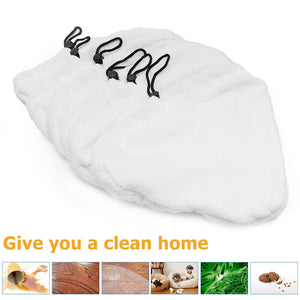 Steam Mop Pads | 6PCS | H2O Replacement | Washable & Reusable | Microfiber Cloths