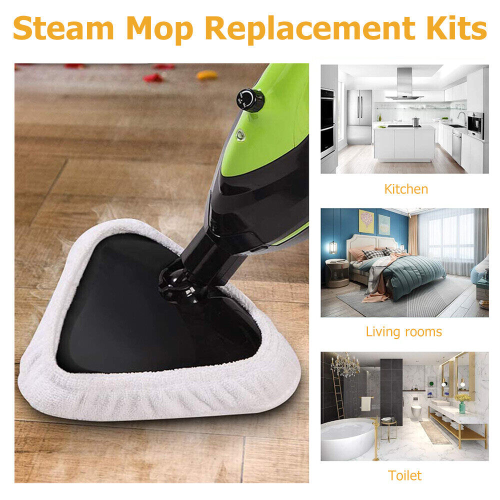 Steam Mop Pads | 6PCS | H2O Replacement | Washable & Reusable | Microfiber Cloths