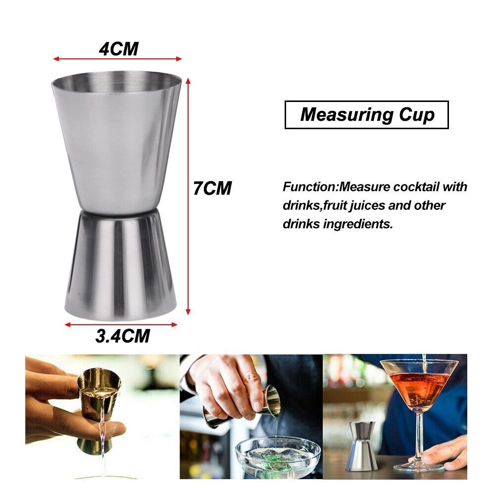 Boston Cocktail Shaker Set | Maker Mixer Martini Spirit Bar Strainer | Bartender Kit