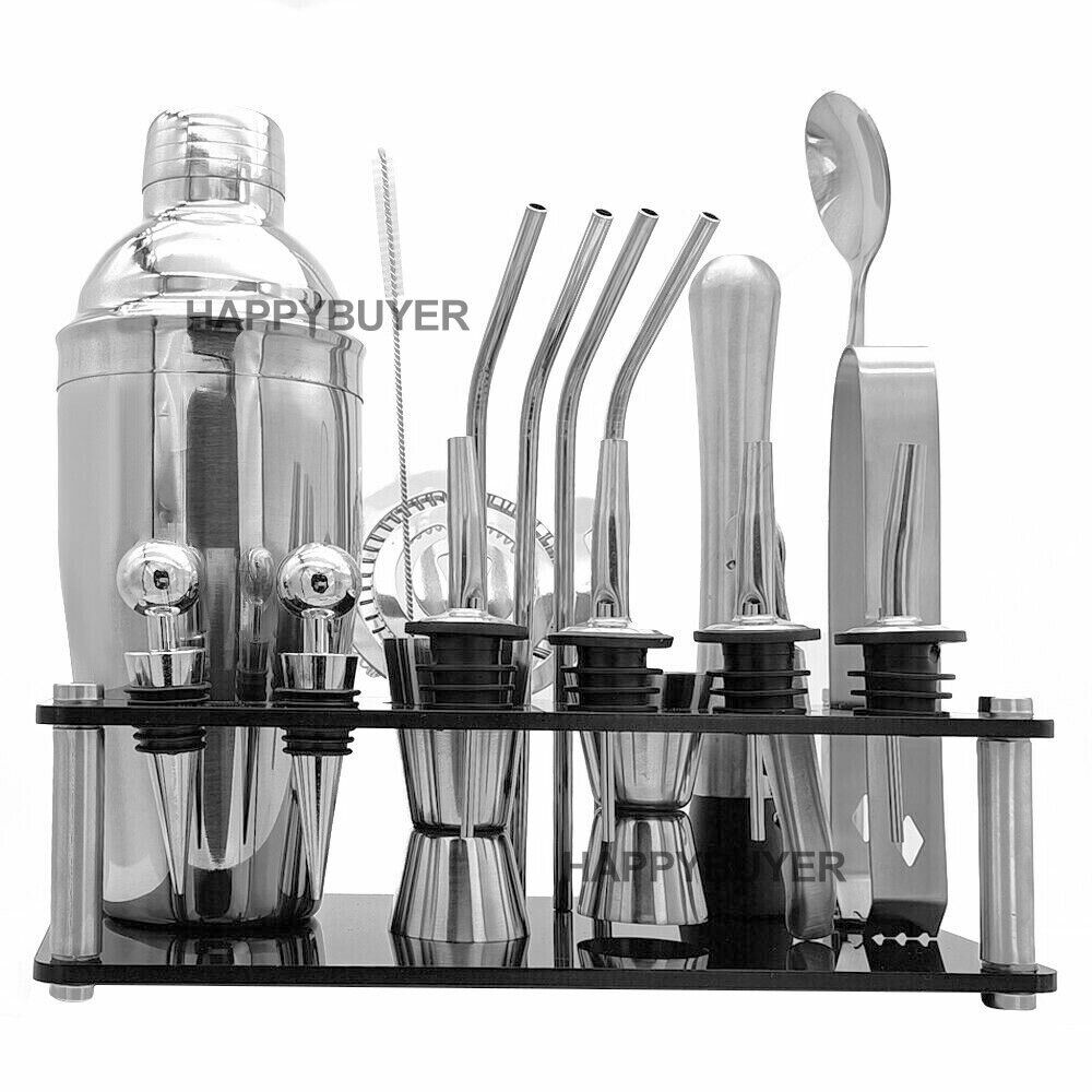 20Pcs Cocktail Shaker Set | 750ml Martini Strainer | Bartender Kit | Bar Spirits Maker