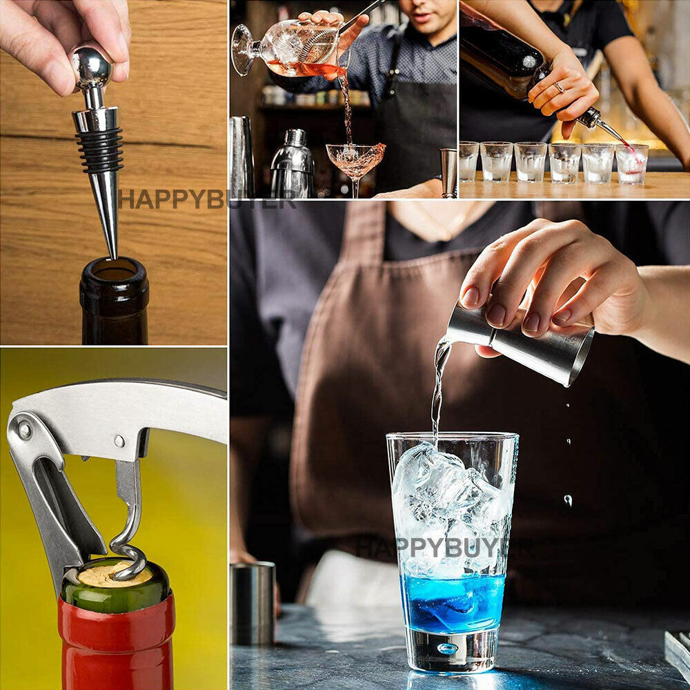 20Pcs Cocktail Shaker Set | 750ml Martini Strainer | Bartender Kit | Bar Spirits Maker