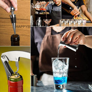 20Pcs Cocktail Shaker Set | 750ml Martini Strainer | Bartender Kit | Bar Spirits Maker