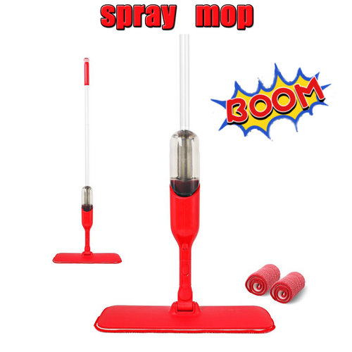 Spray Flat Mop | Microfiber Pads | Floor/Tile Kitchen Bathroom Living Room Cleaning