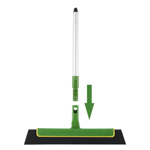 Green Floor Squeegee Wiper | Extendable Handle | Tile & Floor Cleaning