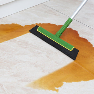 Green Floor Squeegee Wiper | Extendable Handle | Tile & Floor Cleaning
