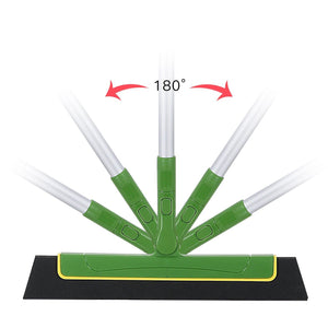Green Floor Squeegee Wiper | Extendable Handle | Tile & Floor Cleaning