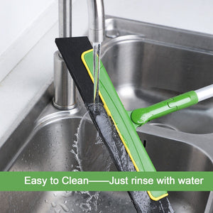 Green Floor Squeegee Wiper | Extendable Handle | Tile & Floor Cleaning