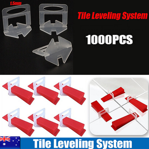 1.5mm Tile Leveling System Clips | Levelling Spacer Tiling Tools | Floor | 1000PCS