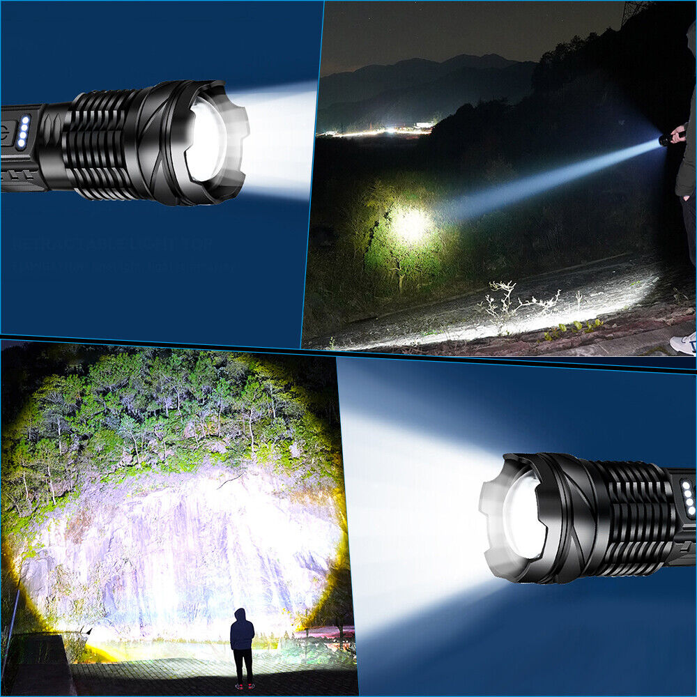 Super Bright Flashlight | 30W | 14 LED | White Laser Tactical Torch | Camping | AU