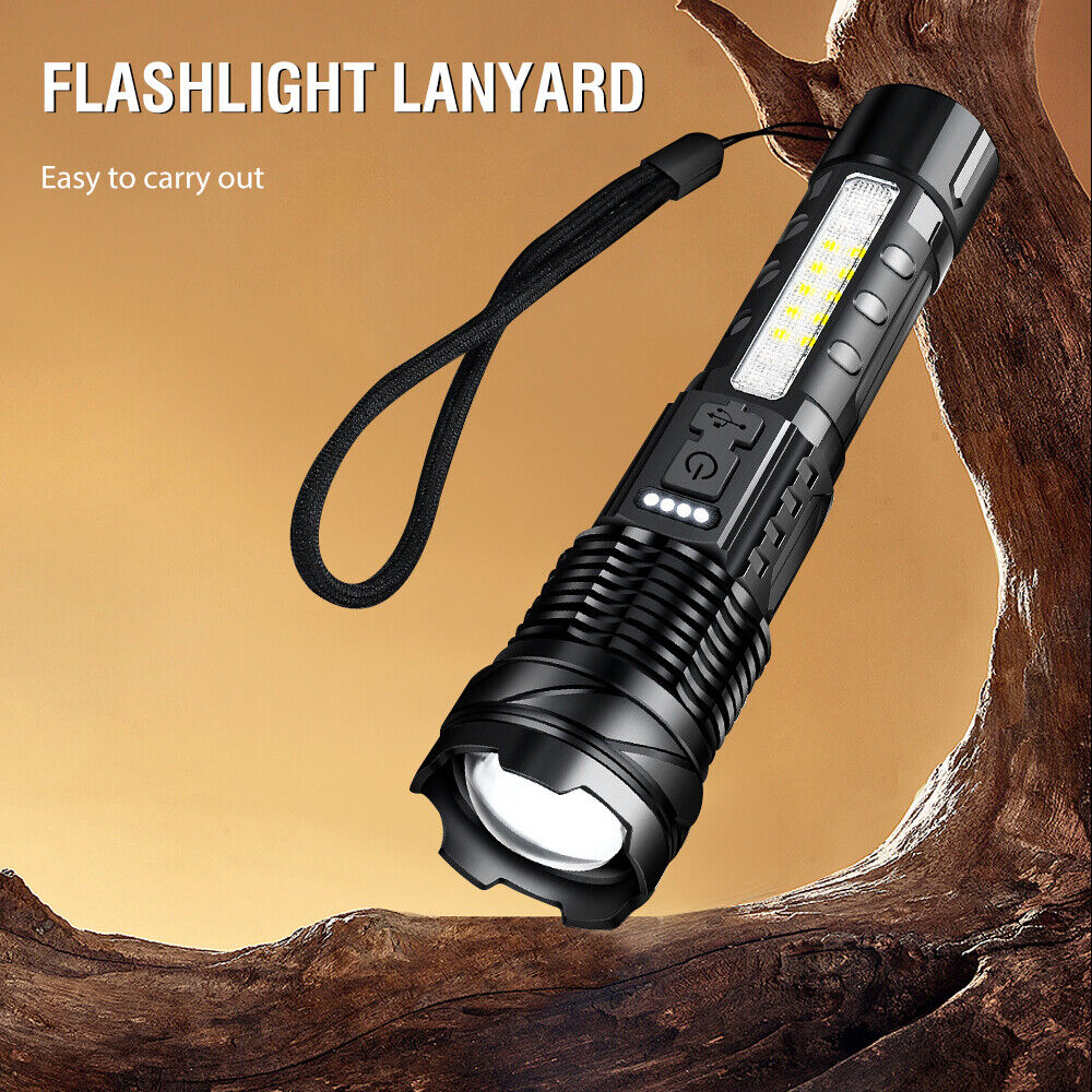 Super Bright Flashlight | 30W | 14 LED | White Laser Tactical Torch | Camping | AU