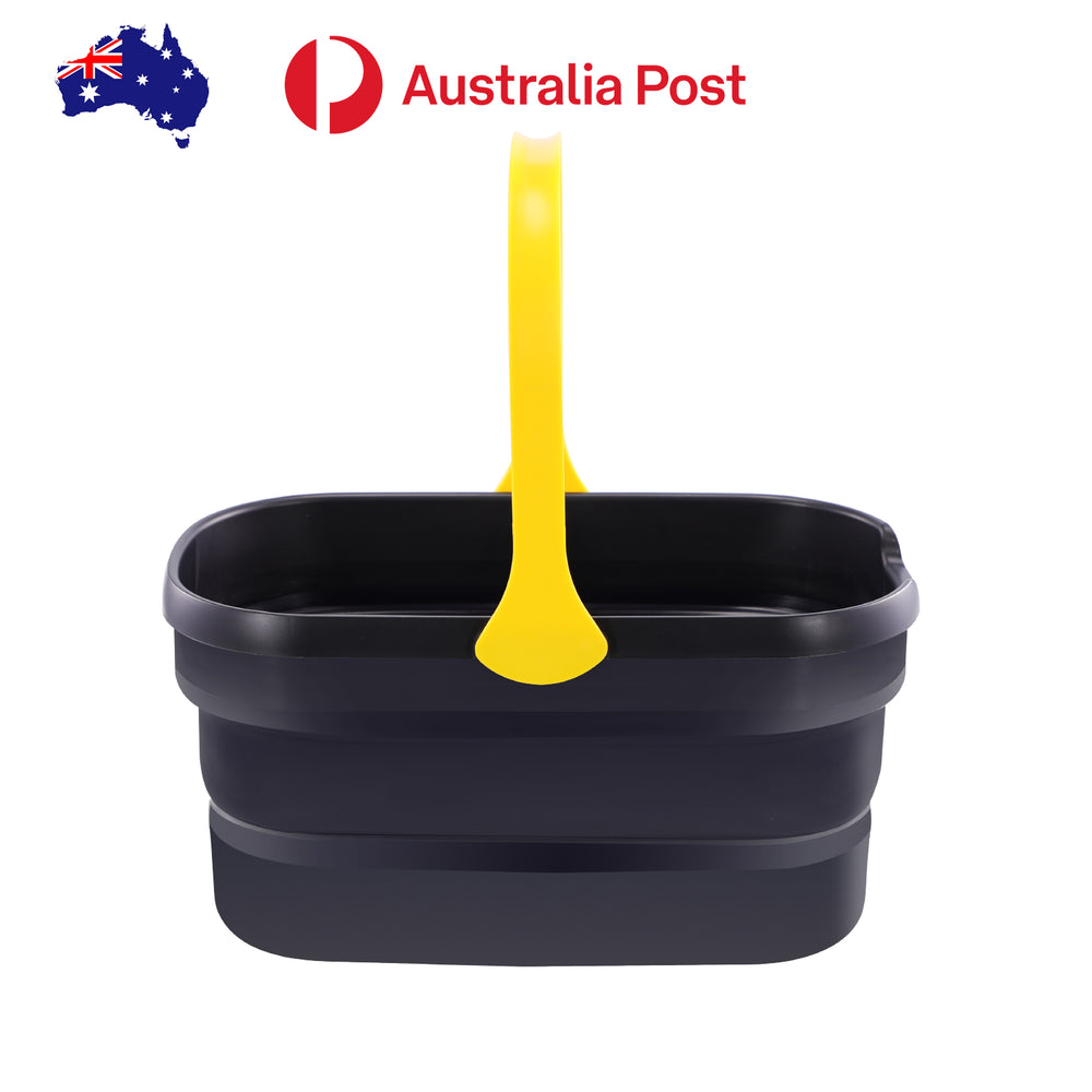 10L Folding Washing/Storage Bucket | Portable Mop/Food/Drink | Home/Outdoor Camping