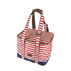 Insulated Picnic Bag | Red | Thermal Cooler | Portable Lunch Food Tote | Carry Storage