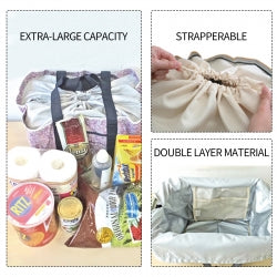 Large Supermarket Shopping Bag | Eco Grocery | Shoulder Bag | Tote | Foldable | Reusable