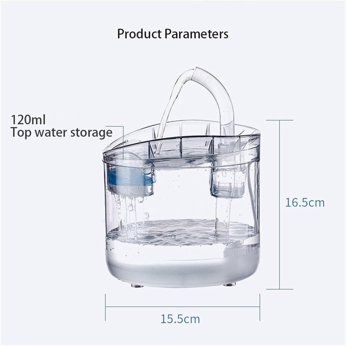 8PCS Replacement Filters | For Electric Pet Water Fountain | Automatic Drinking Dispenser