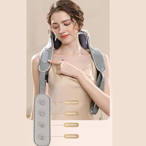 5D Massagers for Neck and Shoulder with Heat | Goletsure Pain Relief | Deep Kneading | Grey