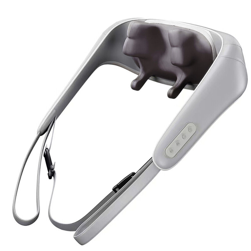 5D Massagers for Neck and Shoulder with Heat | Goletsure Pain Relief | Deep Kneading | Grey