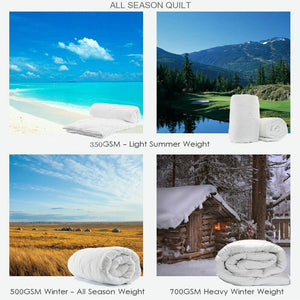 350 GSM Australian Merino Wool Quilt Duvet Doona | Summer/Winter | Double | 180cm x 210cm