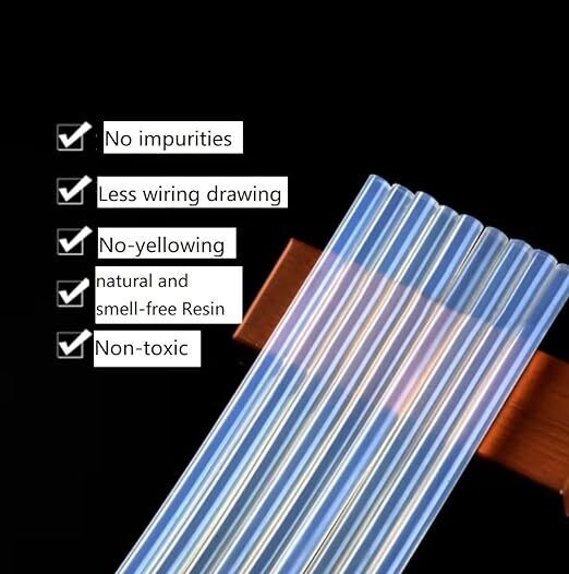Hot Glue Sticks | 100 Pcs | Clear Melt Adhesive | 11mm x 300mm | For Glue Gun