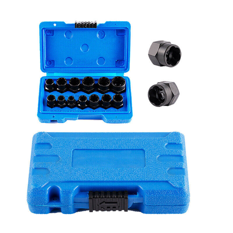 13-Piece Impact Bolt & Nut Remover Set | Nut Extractor Socket | Bolt Remover Tool
