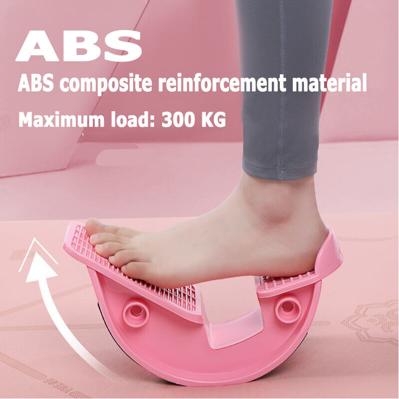 Pink Calf Massage Foot Rocker | Plantar Stretch Board | Ankle Pedal Stretcher | Calf Pain Relief