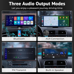 10.26" 4K Dash Cam Car Stereo | For Apple Carplay & Android Auto | GPS Rear Camera