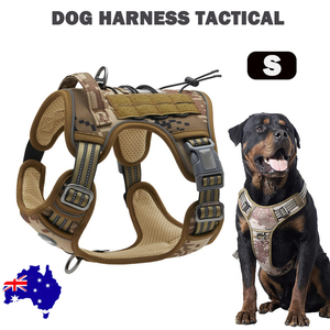 Dog Harness Tactical No Pull | Adjustable Pet Military Working Training Vest | S