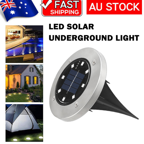 Solar Underground Light | LED | Waterproof | Color Changing | Garden Buried Lamp