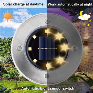 Solar Underground Light | LED | Waterproof | Color Changing | Garden Buried Lamp