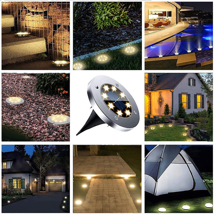 Solar Underground Light | LED | Waterproof | Color Changing | Garden Buried Lamp