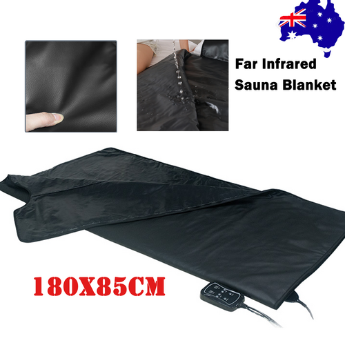 180x85cm Far Infrared Sauna Blanket | Leather | Slimming Detox | Spa Body Shaping | Low