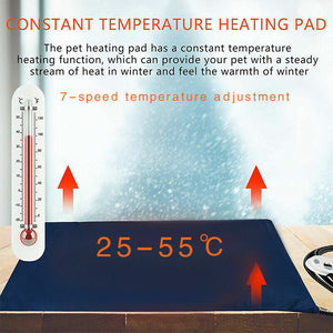 Electric Pet Heat Pad | Waterproof Heating Mat | Chew-Resistant | Warm Bed for Cats & Dogs