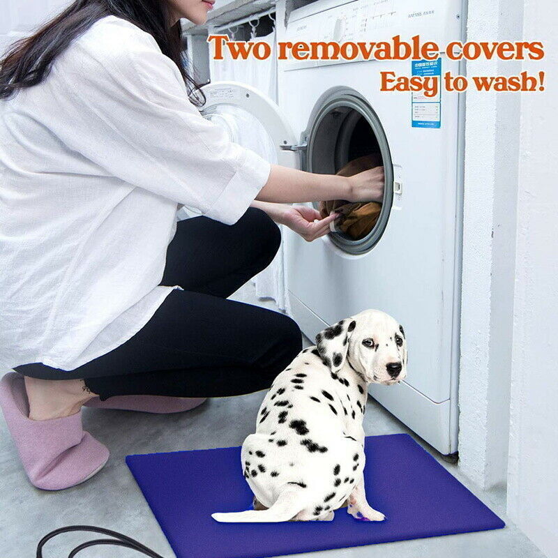 Electric Pet Heat Pad | Waterproof Heating Mat | Chew Resistant | L | Cat & Dog Bed