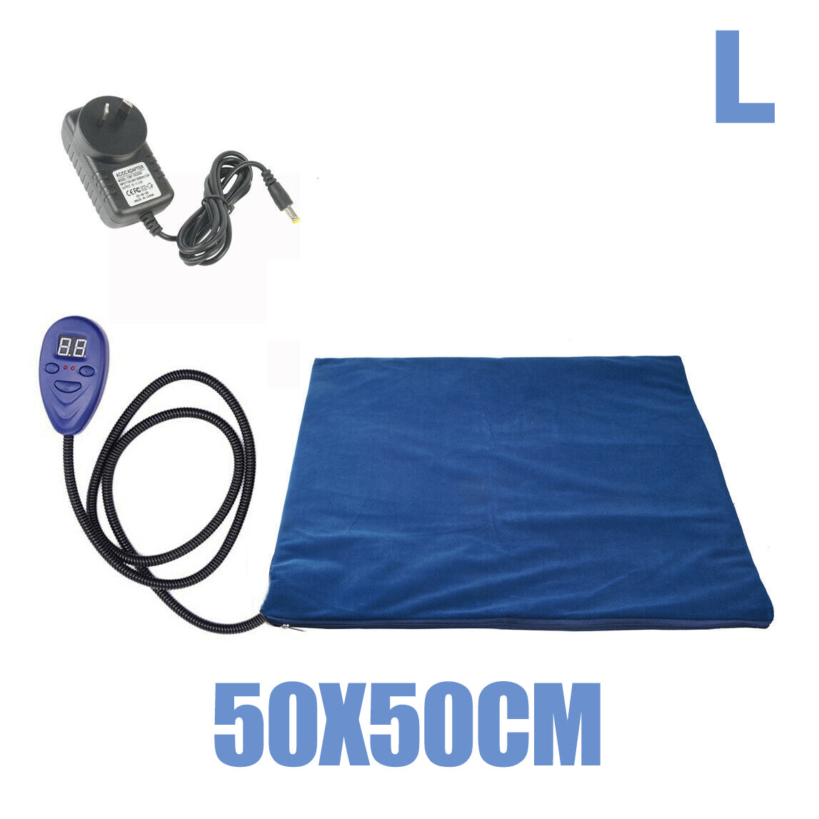 Electric Pet Heat Pad | Waterproof Heating Mat | Chew Resistant | L | Cat & Dog Bed