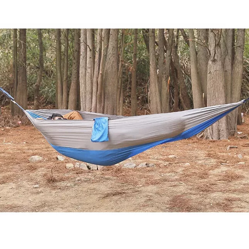 Outdoor Camping Hammock | Lightweight | 260x140cm | Portable Travel | Light Blue