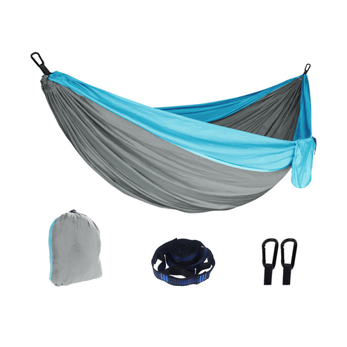 Outdoor Camping Hammock | Lightweight | 260x140cm | Portable Travel | Light Blue
