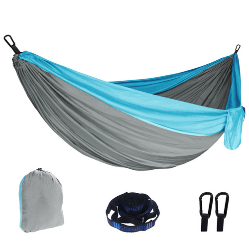 Outdoor Camping Hammock | Lightweight & Portable | 260x140cm | Travel Grey