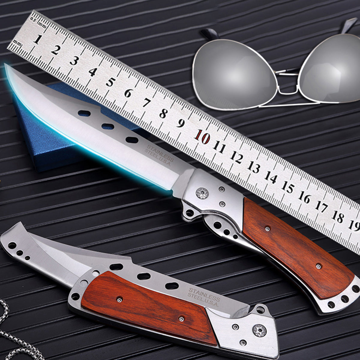 Outdoor Large Folding Knife | Camping Fishing Pocket Hunting Knife | Survival Tool