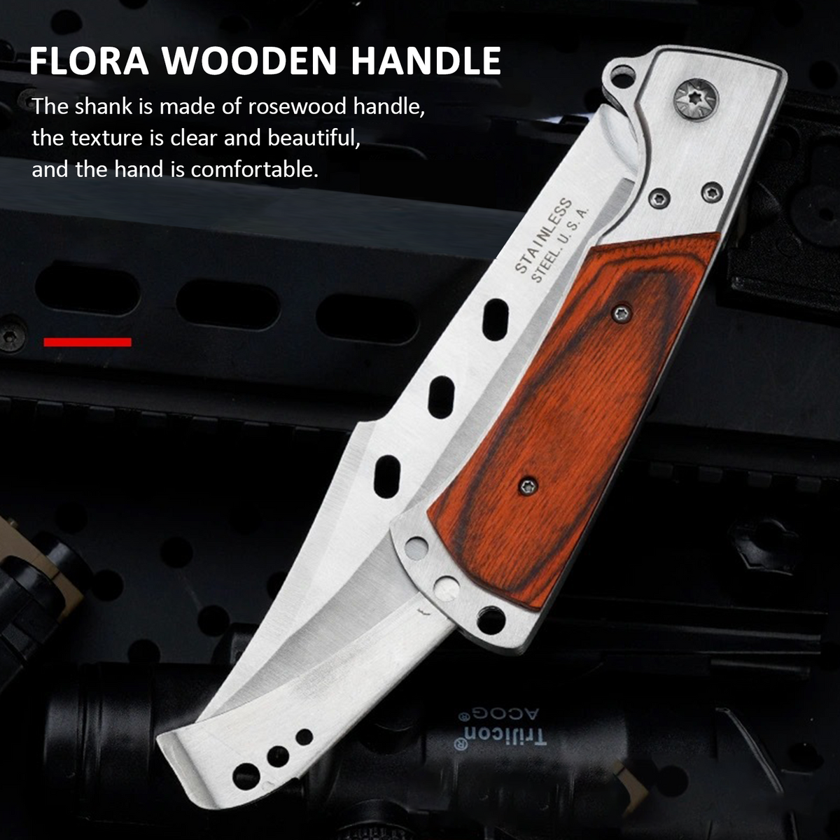 Outdoor Large Folding Knife | Camping Fishing Pocket Hunting Knife | Survival Tool