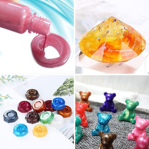 12PCS Resin Liquid Pigment Colorant | Pearl Coloring Dye | Epoxy Resin Colorant | DIY