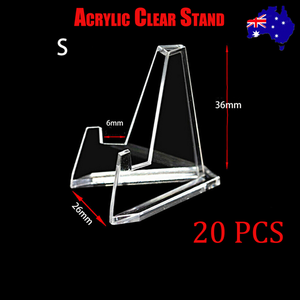 20PCS Acrylic Clear Stand | Trading Card PSA | Pokemon Card Holders Stand