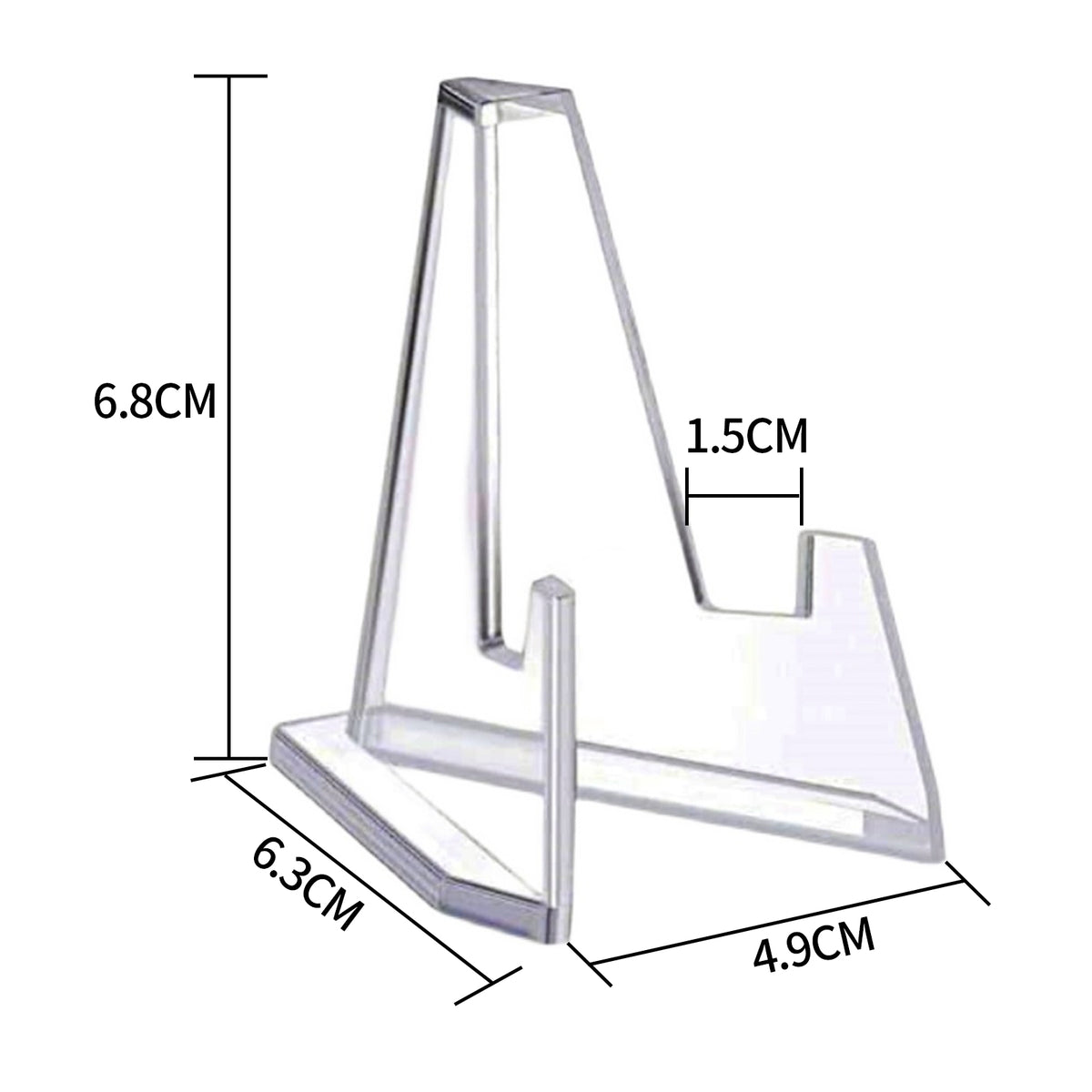 12PCS Acrylic Clear Stand | Trading Card PSA | Pokemon Card Holders Stand