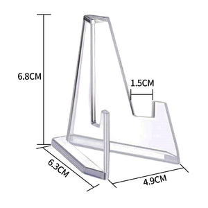 12PCS Acrylic Clear Stand | Trading Card PSA | Pokemon Card Holders Stand