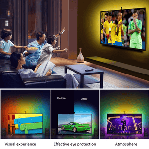 RGB LED Strip Lights | 4M | IP65 Waterproof | 300 LEDs | USB Bluetooth Control