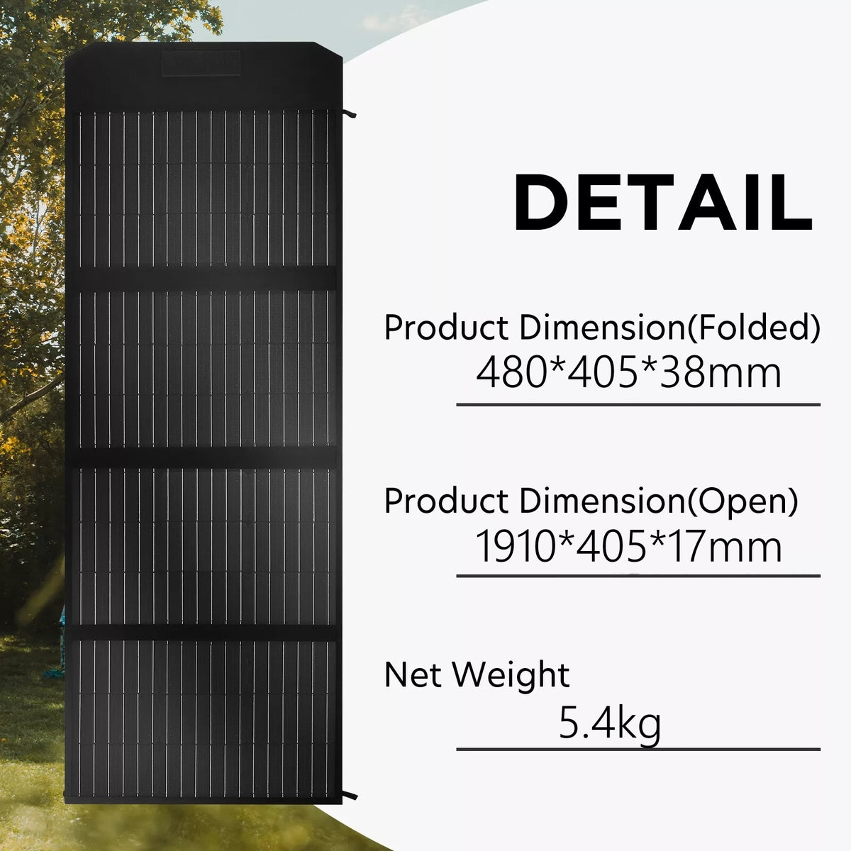 Folding Solar Panel Blanket | 160W | Flexible Mono Mat | USB + 12V | Camping & RV