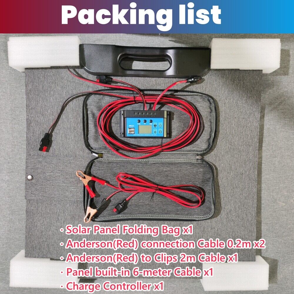 Folding Solar Panel Blanket | 160W | Flexible Mono Mat | USB + 12V | Camping & RV